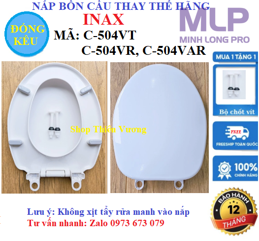Nắp Đóng Kêu Inax C-504VT,C-504VR Là Nắp Thay Thế C-504VT,C-504VR,C-504VAR