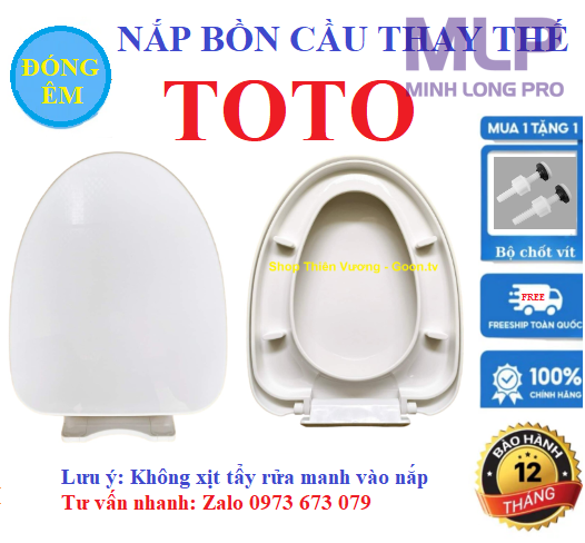 Nắp Bồn Cầu TOTO Két Rời FREE SHIP