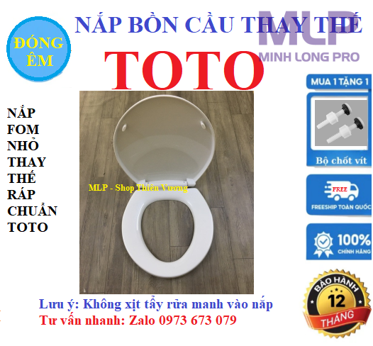 Nắp Bồn Cầu TOTO FREE SHIP Là Nắp Thay Thế Fom Nhỏ