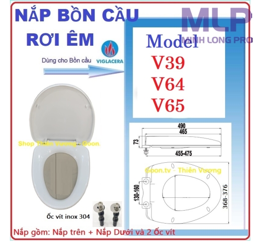 Nắp Viglacera Mã V45,V64,V65,V39