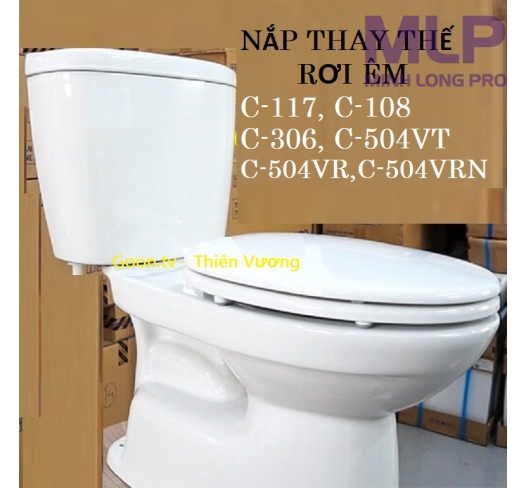 Nắp Đóng Kêu Inax C-108,C-117 Là Nắp Thay Thế C-108VA,C-108VAN,C-117VA,C-117VAN 
