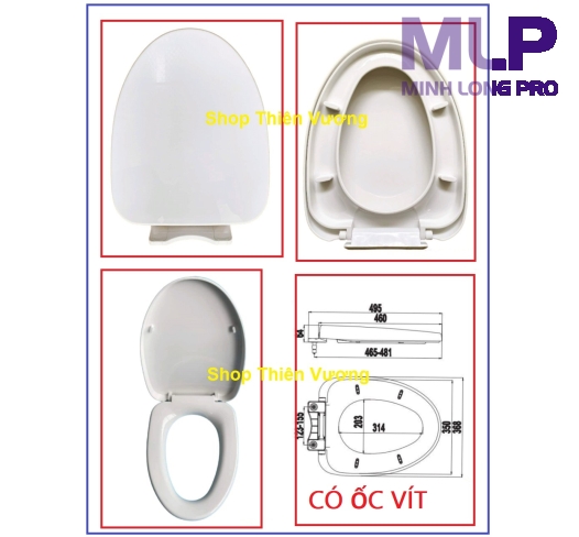 Nắp InaxAC-700,AC-710,AC-702 Là Nắp Thay Thế Đóng Êm