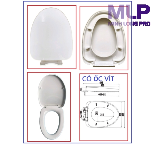 Nắp Inax AC-504VAN, C-504VAN, AC-504VWN, C-504VWN Là Nắp Thay Thế