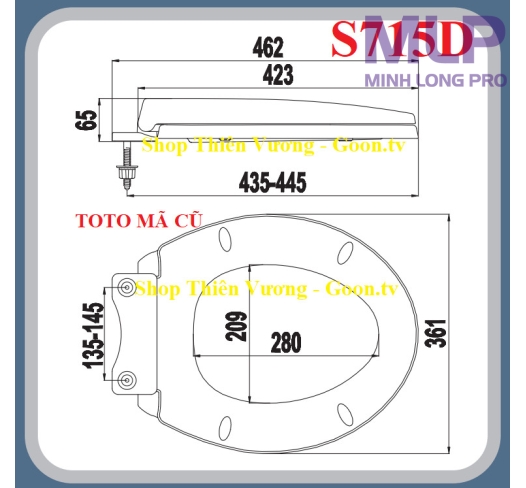 Nắp Bồn Cầu TOTO FREE SHIP Là Nắp Thay Thế Fom Nhỏ